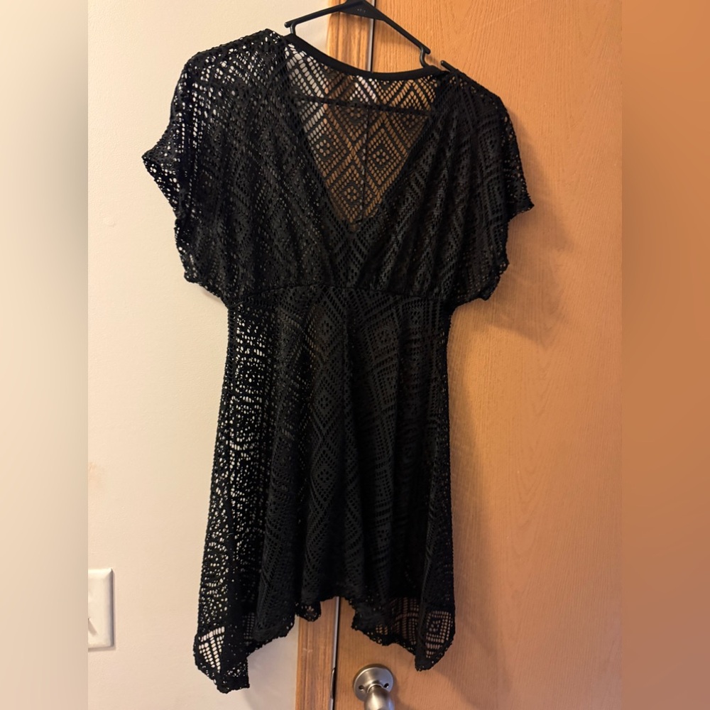 Black swimsuit coverup